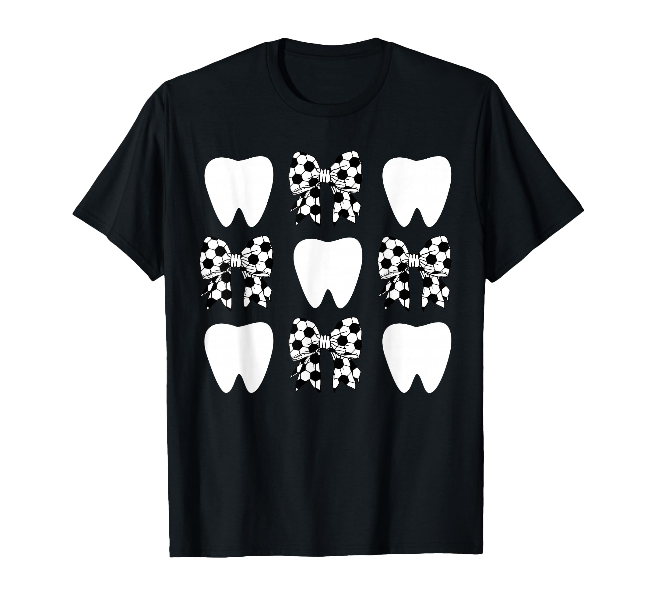Checkered Coquette Bow Dentist T-Shirt - Aesthetic Graphic for Adults - T-Shirt, Sweatshirt, Hoodie