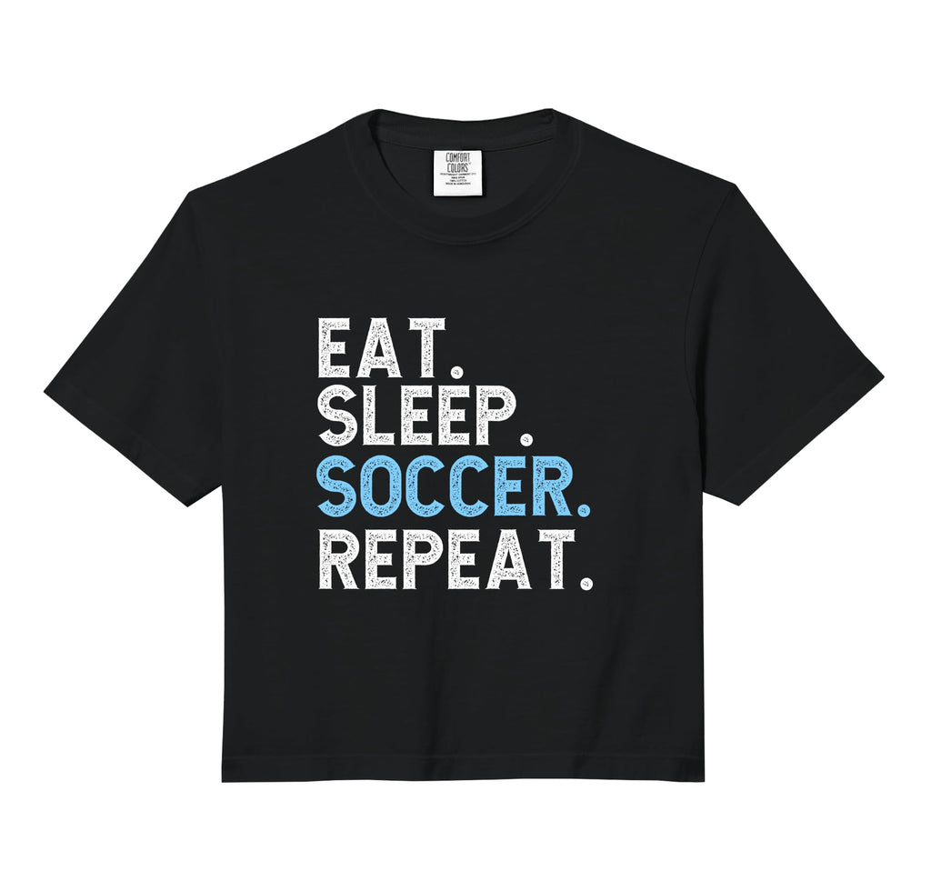 Eat Sleep Soccer Repeat Soccer Player Coach T-Shirt - Graphic Print Unisex - T-Shirt, Sweatshirt, Hoodie