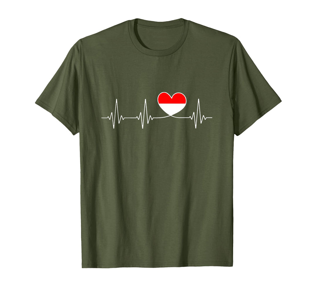 Indonesia Love Heartbeat And Indonesian T-Shirt - Trendy Graphic Men Women - T-Shirt, Sweatshirt, Hoodie