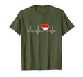 Indonesia Love Heartbeat And Indonesian T-Shirt - Trendy Graphic Men Women - T-Shirt, Sweatshirt, Hoodie