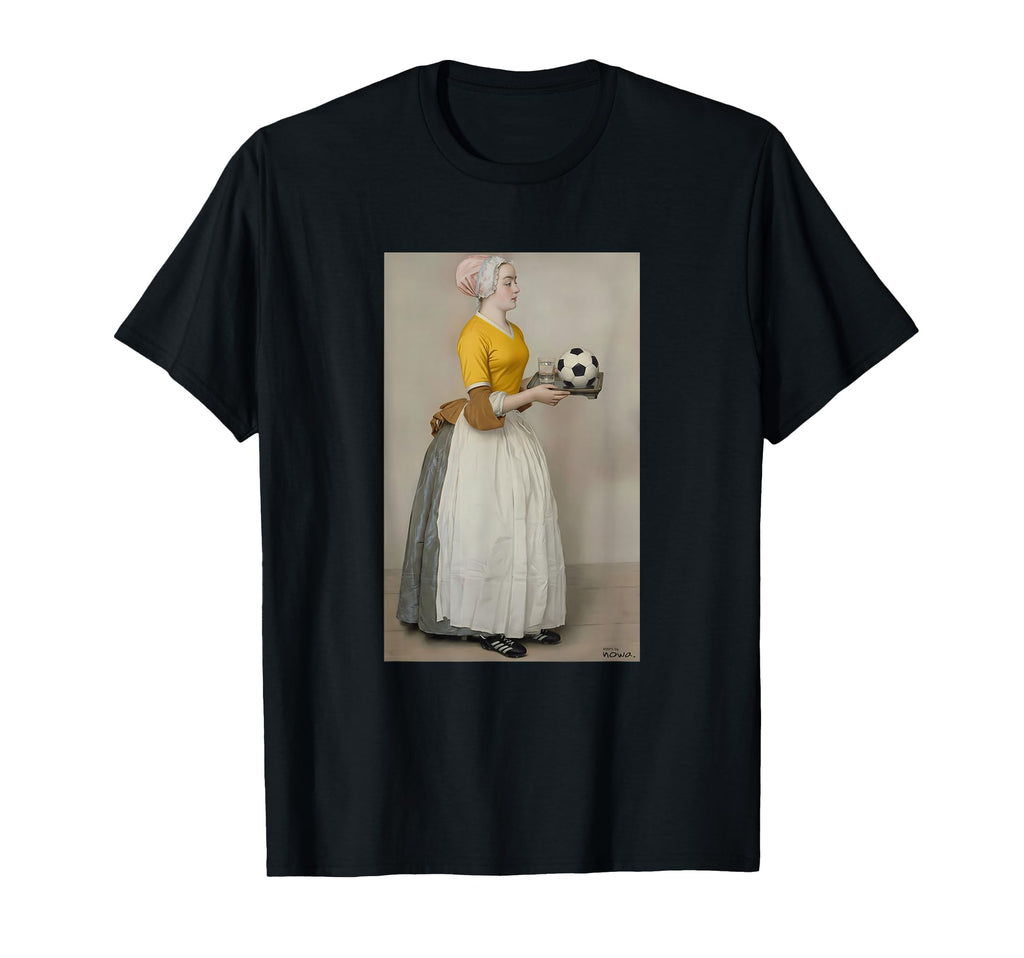 Serving Football Yellow Soccer T-Shirt - Fun Novelty Design for Adults - T-Shirt, Sweatshirt, Hoodie