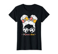 Soccer Mom Messy Bun Hair Soccer Football T-Shirt - Novelty Apparel Unisex - T-Shirt, Sweatshirt, Hoodie