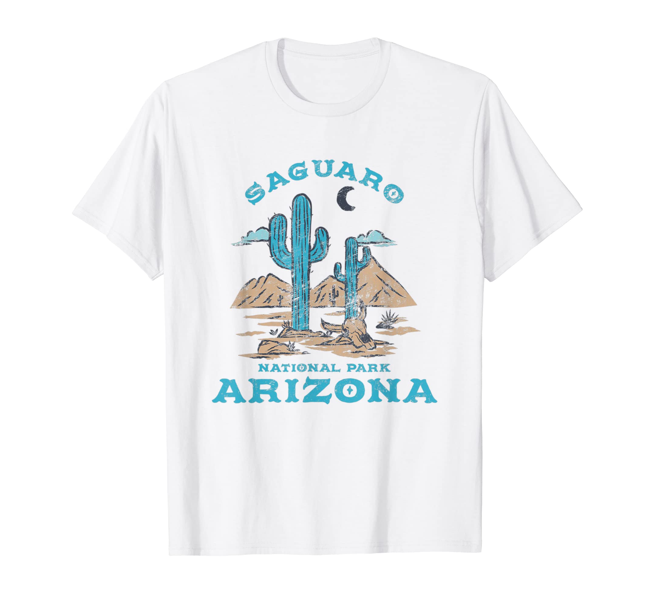 Saguaro Cactus Moon Arizona National T-Shirt - Aesthetic Graphic Men Women - T-Shirt, Sweatshirt, Hoodie