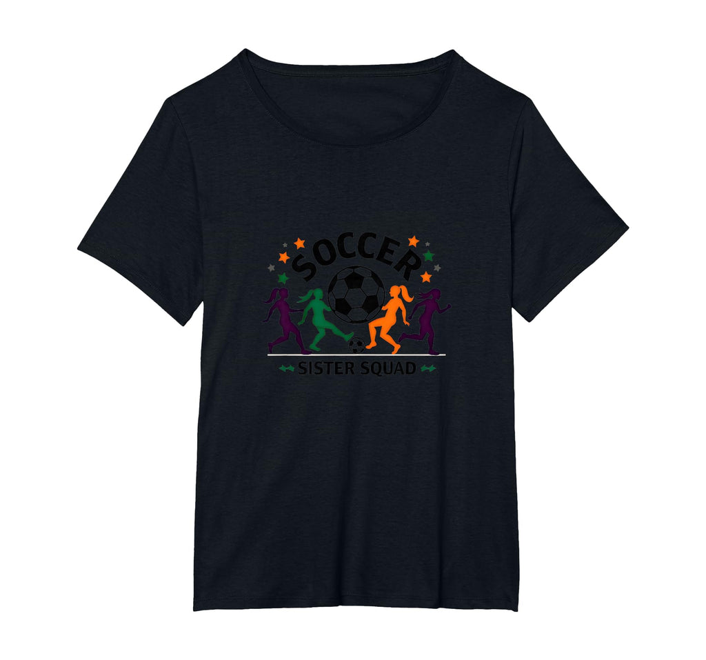 Soccer Sister Squad Team Spirit Sporty T-Shirt - Custom Art Print Unisex - T-Shirt, Sweatshirt, Hoodie