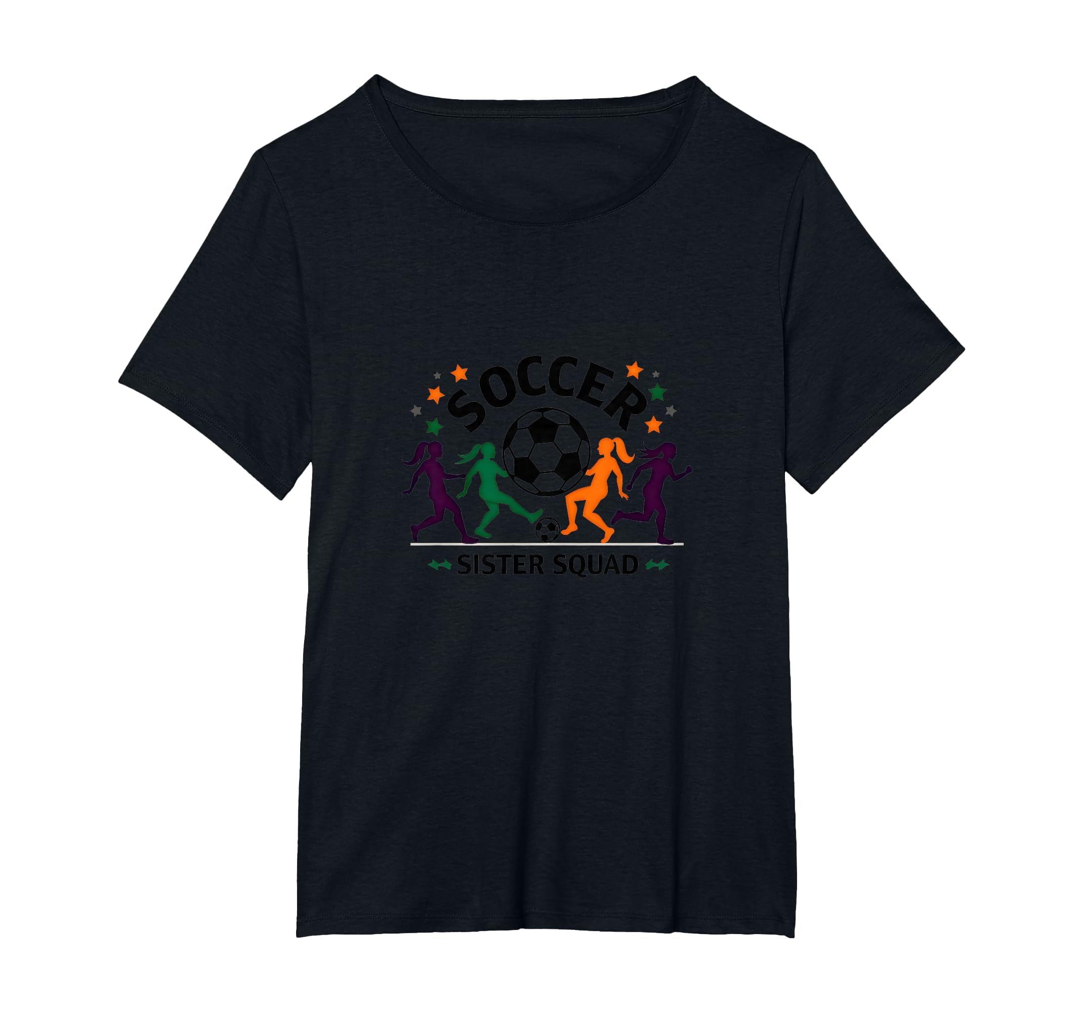 Soccer Sister Squad Team Spirit Sporty T-Shirt - Custom Art Print Unisex - T-Shirt, Sweatshirt, Hoodie