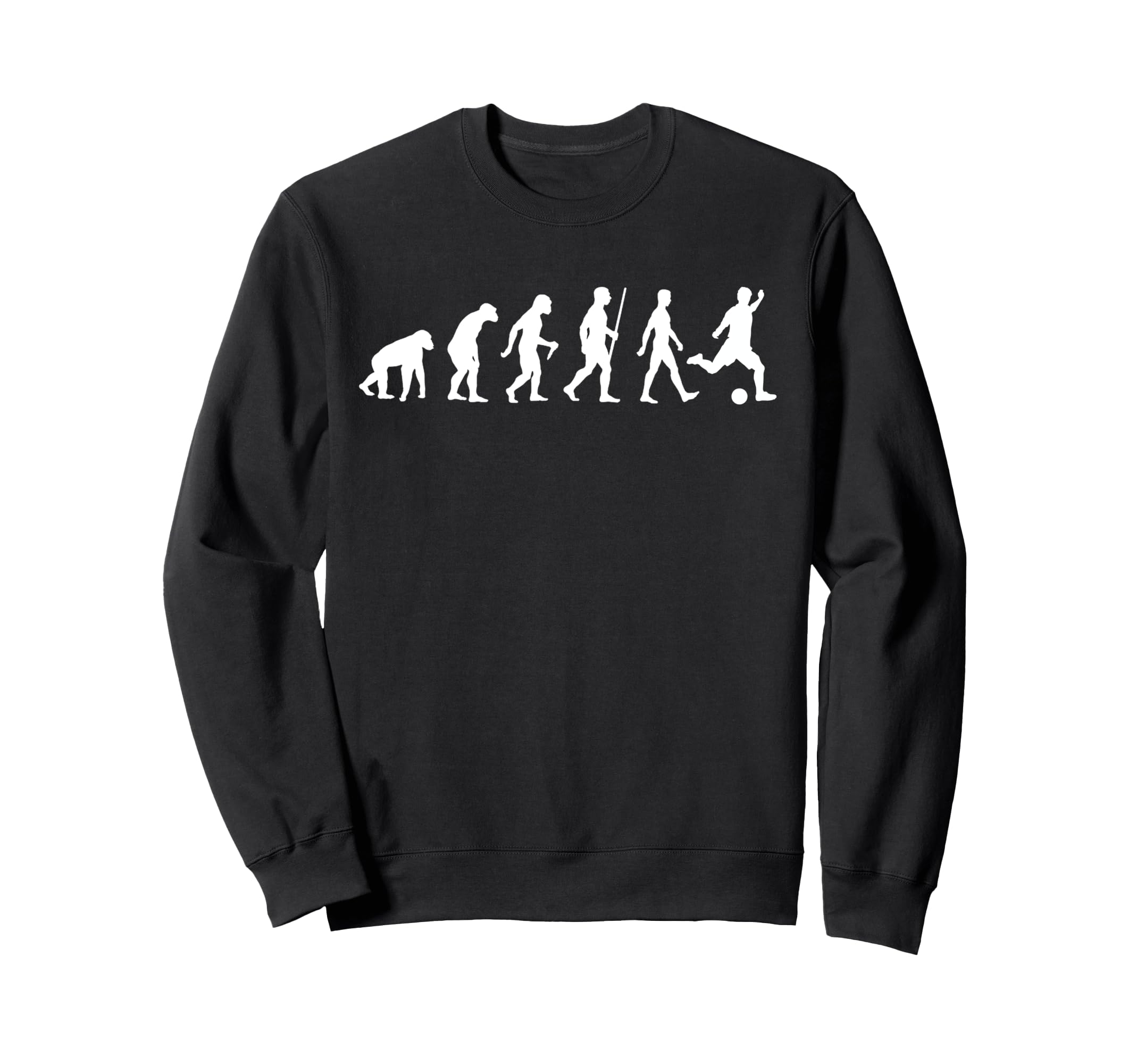Soccer Evolution Players Funny Sweatshirt - Aesthetic Graphic for Adults - T-Shirt, Sweatshirt, Hoodie
