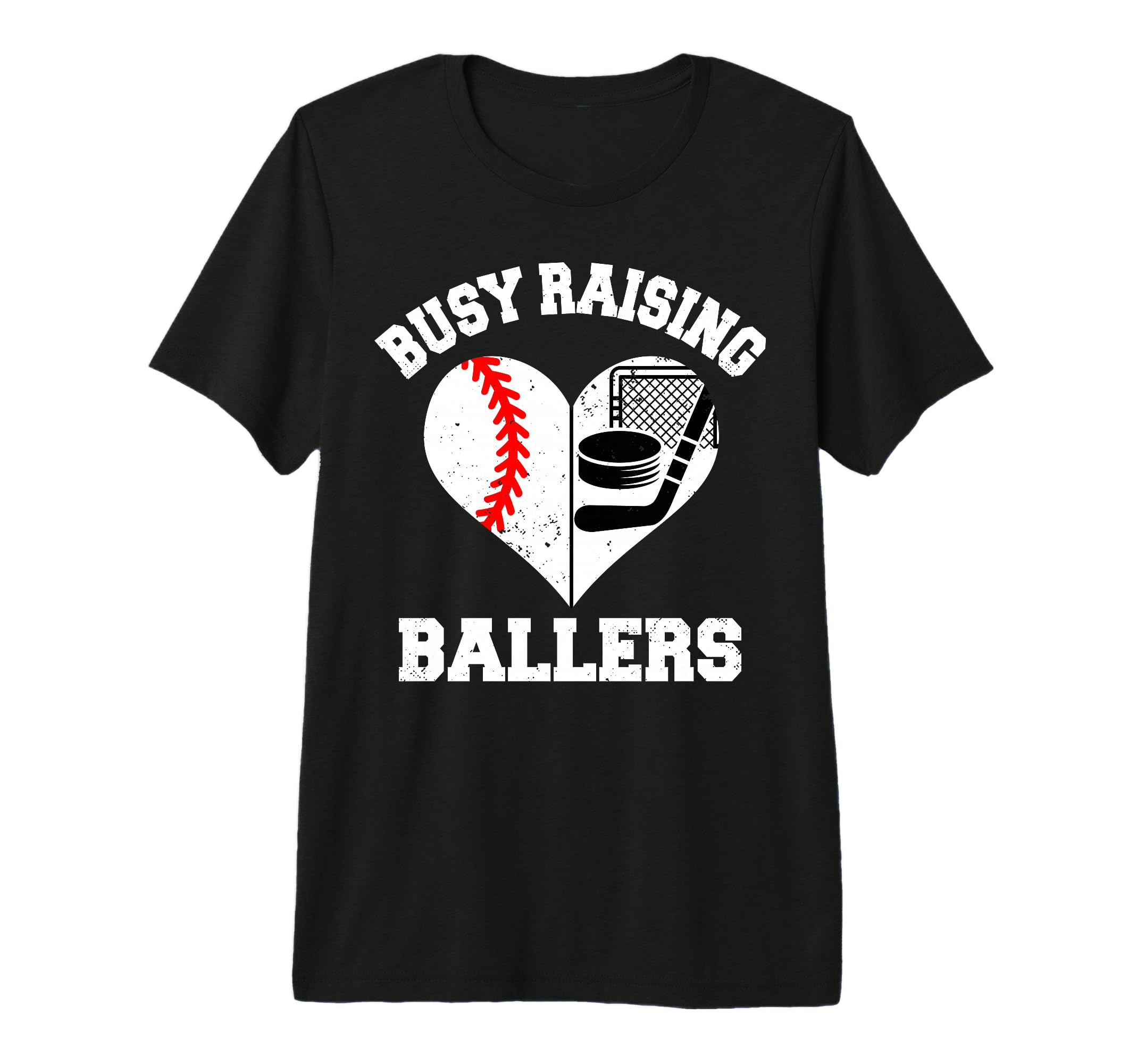 Busy Raising Ballers Baseball Hockey T-Shirt - Novelty Apparel Men Women - T-Shirt, Sweatshirt, Hoodie