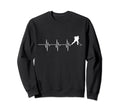 Ice Hockey Heartbeat Athlete Winter Sweatshirt - Unique Graphic Unisex - T-Shirt, Sweatshirt, Hoodie