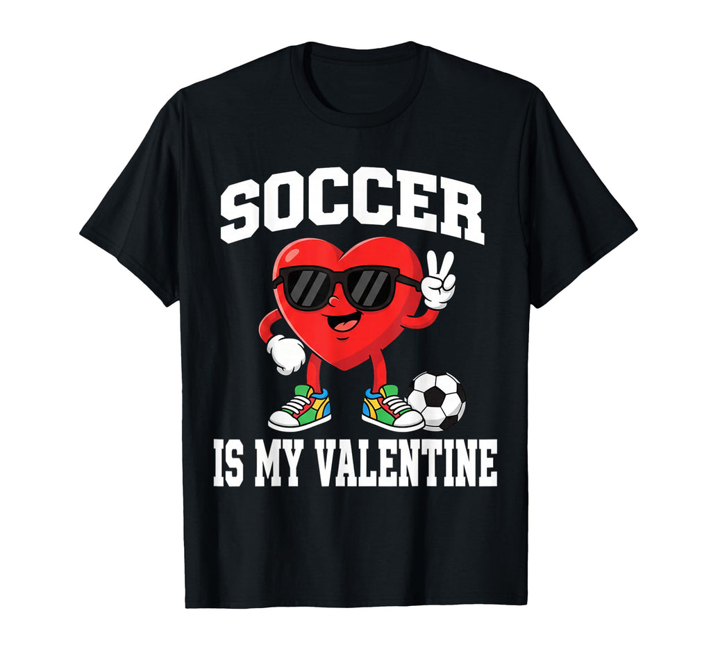 Soccer Valentine Valentines Hearts T-Shirt - Trendy Graphic for Adults - T-Shirt, Sweatshirt, Hoodie