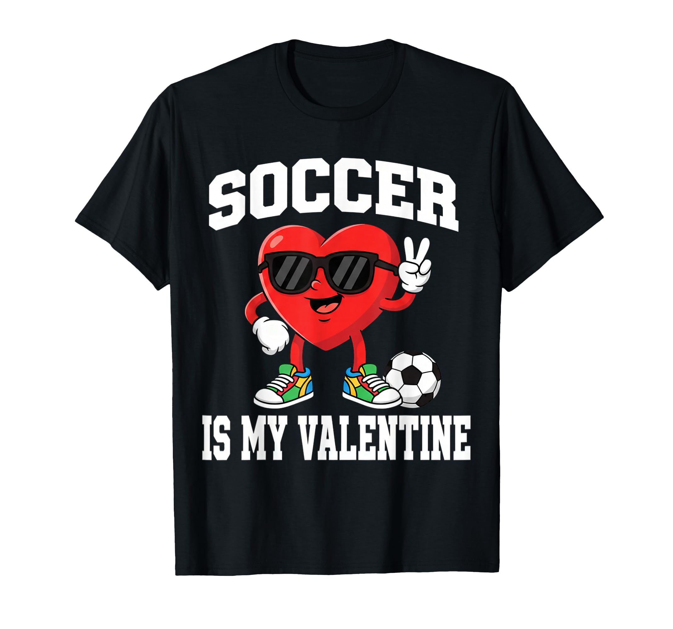 Soccer Valentine Valentines Hearts T-Shirt - Trendy Graphic for Adults - T-Shirt, Sweatshirt, Hoodie