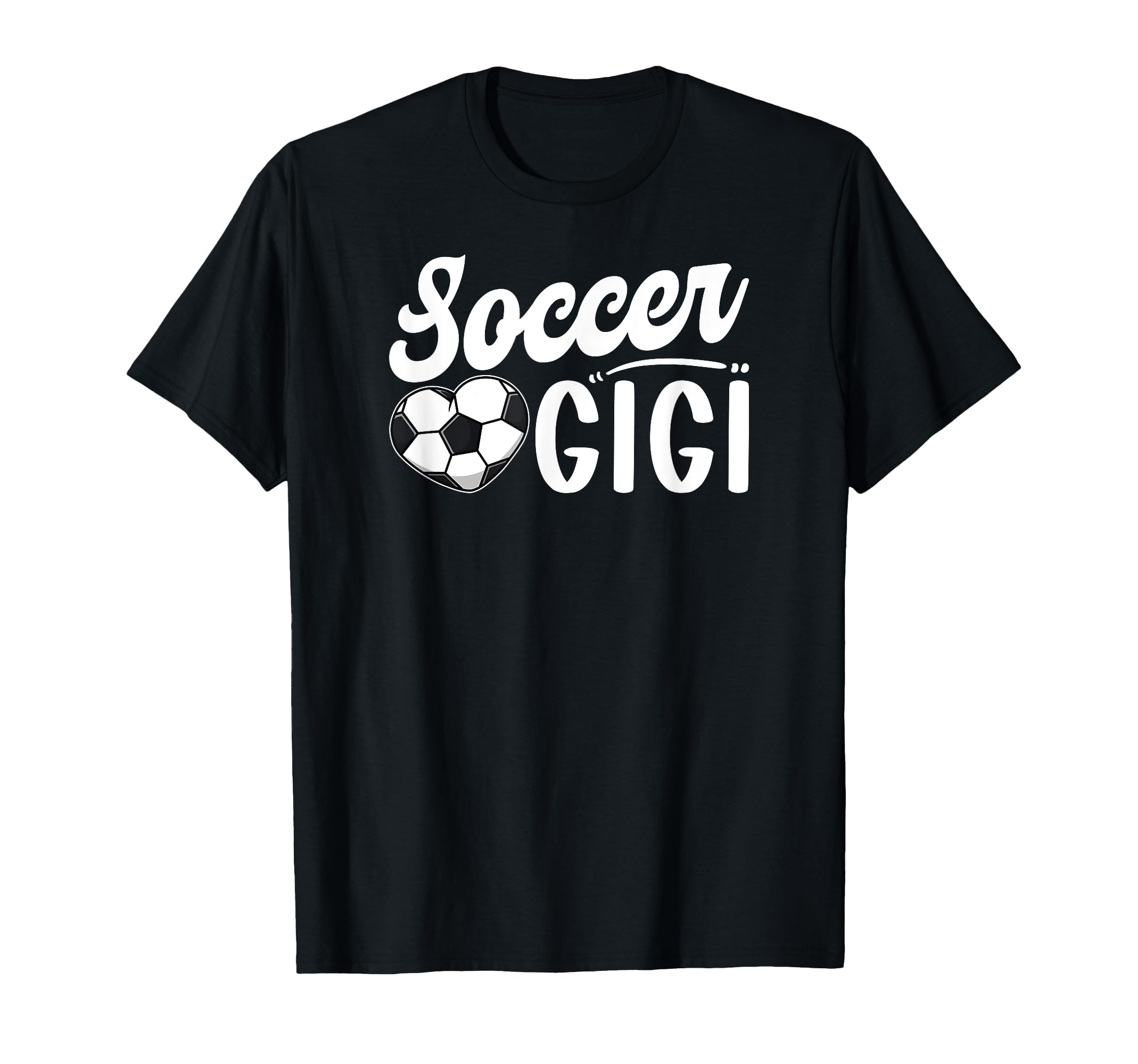 Soccer Gigi Heart Grandma Gigi Soccer T-Shirt - Aesthetic Graphic Unisex - T-Shirt, Sweatshirt, Hoodie