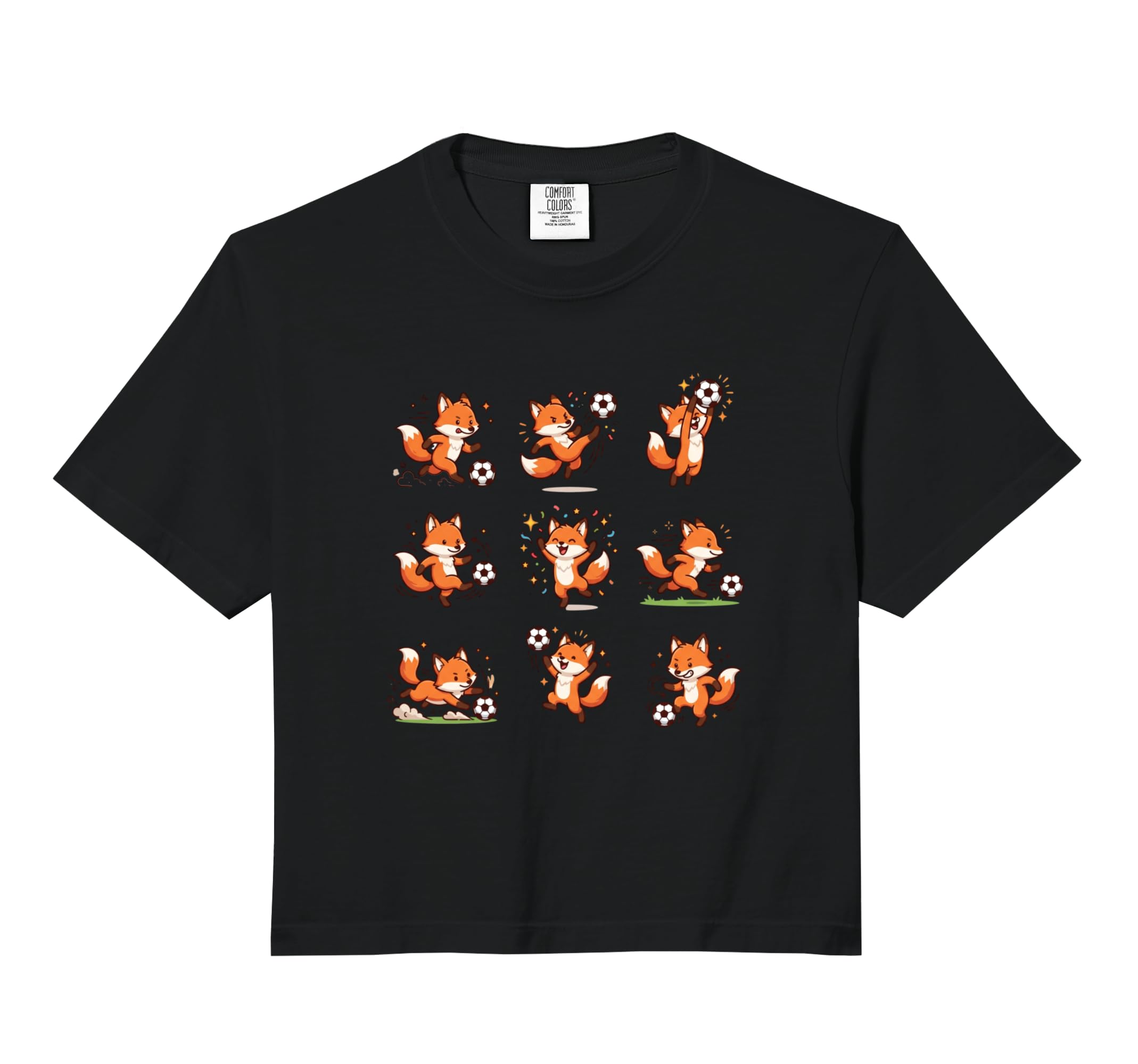 Silly Fox Playing Soccer Player Goalie Hoodie - Fun Novelty Design Unisex - T-Shirt, Sweatshirt, Hoodie