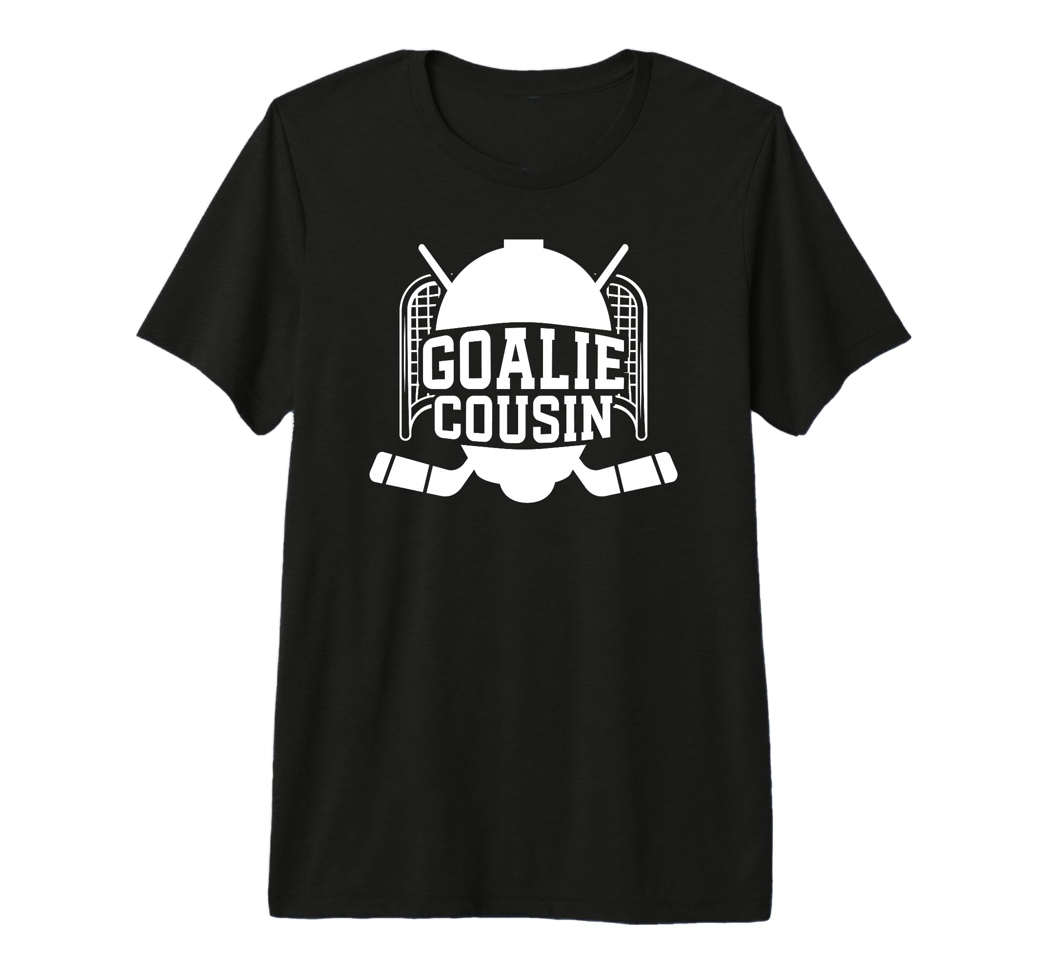 Ice Hockey Goalie Cousin Hockey T-Shirt - Custom Art Print Men Women - T-Shirt, Sweatshirt, Hoodie