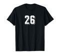 Number 26 80S 90S Soccer Team Jersey T-Shirt - Streetwear Style Unisex - T-Shirt, Sweatshirt, Hoodie