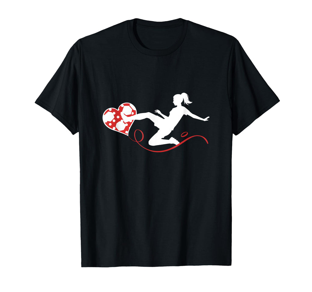 Soccer Ball Heart Valentine Day T-Shirt - Streetwear Style for Adults - T-Shirt, Sweatshirt, Hoodie