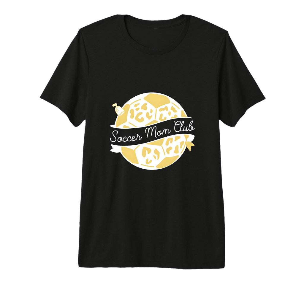 Soccer Mom Club Leopard Soccer Mom Tri T-Shirt - Novelty Apparel Men Women - T-Shirt, Sweatshirt, Hoodie