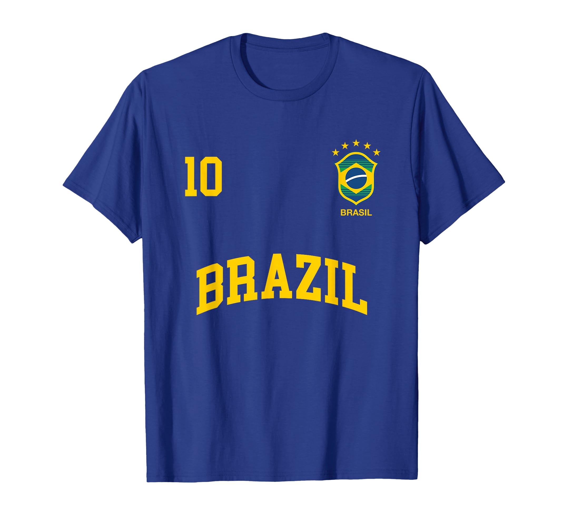 Brazil Number 10 Brazilian Soccer Team T-Shirt - Streetwear Style Unisex - T-Shirt, Sweatshirt, Hoodie