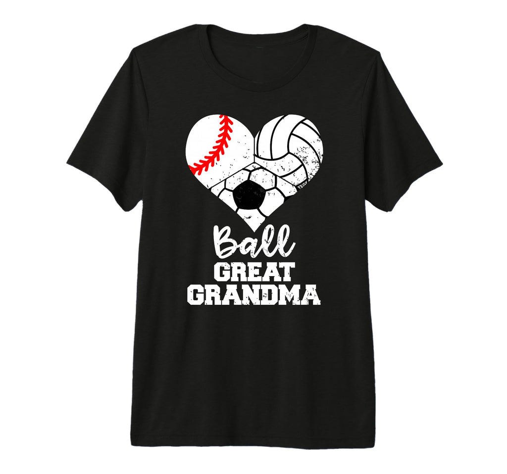 Ball Great Grandma Heart Baseball T-Shirt - Fun Novelty Design Unisex - T-Shirt, Sweatshirt, Hoodie