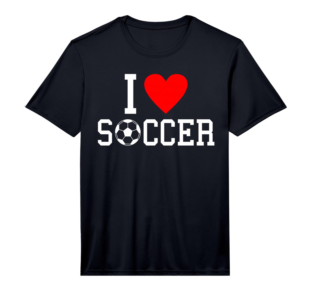 I Love Football Performance T-Shirt - Minimalist Print Unisex - T-Shirt, Sweatshirt, Hoodie