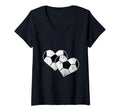 Soccer Hearts Ball Play Sports Gift Love T-Shirt - Unique Graphic Unisex - T-Shirt, Sweatshirt, Hoodie