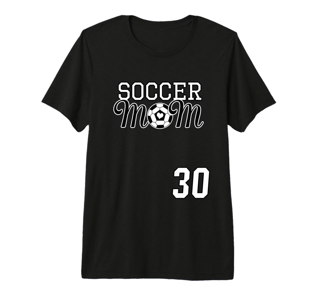 Number 30 Soccer Mom Mothers Day 30 Player T-Shirt - Trendy Graphic Unisex - T-Shirt, Sweatshirt, Hoodie