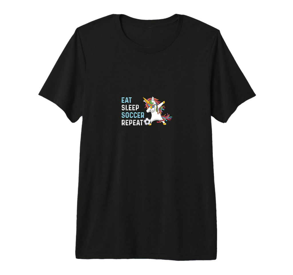 Funny Eat Sleep Soccer Repeat Tri T-Shirt - Minimalist Print for Adults - T-Shirt, Sweatshirt, Hoodie