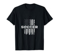 American Flag Soccer Rustic Distressed T-Shirt - Unique Graphic Men Women - T-Shirt, Sweatshirt, Hoodie
