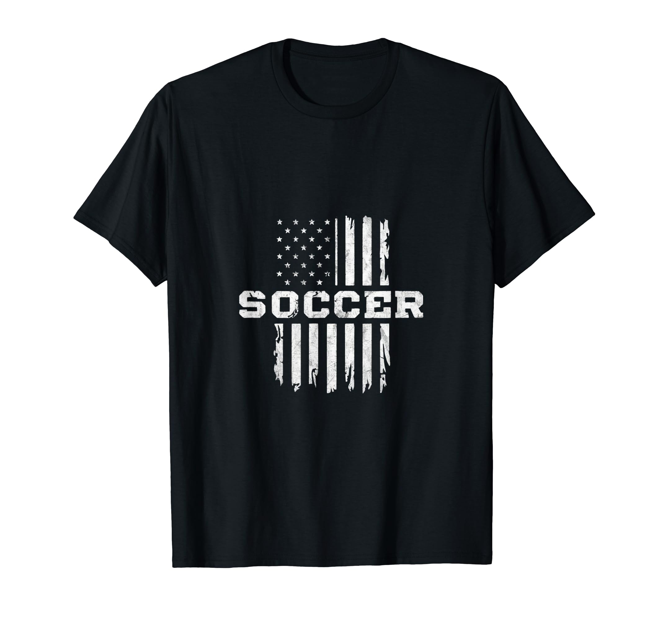 American Flag Soccer Rustic Distressed T-Shirt - Unique Graphic Men Women - T-Shirt, Sweatshirt, Hoodie
