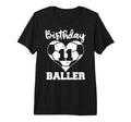 11Th Birthday Baller Funny 11 Year T-Shirt - Fun Novelty Design for Adults - T-Shirt, Sweatshirt, Hoodie
