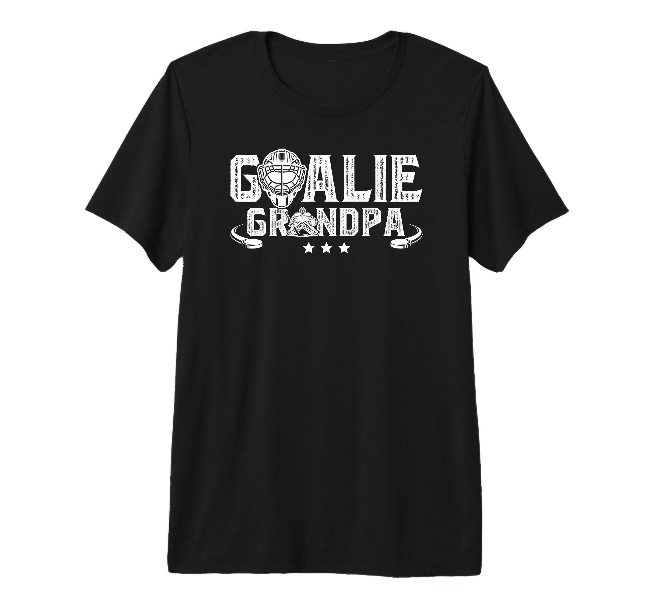 Mens Ice Hockey Goalie Grandpa Hockey T-Shirt - Graphic Print for Adults - T-Shirt, Sweatshirt, Hoodie