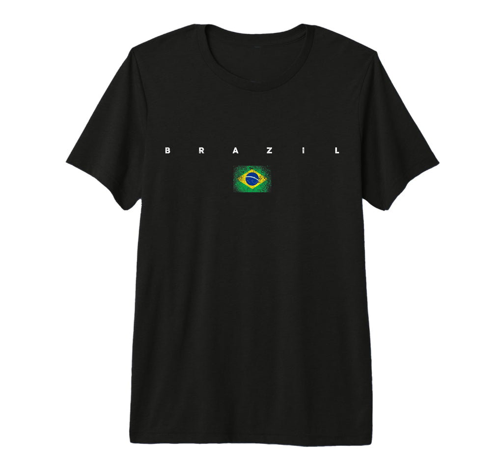 Brazil Flag Pride Soccer Brazilian Football T-Shirt - Graphic Print Unisex - T-Shirt, Sweatshirt, Hoodie
