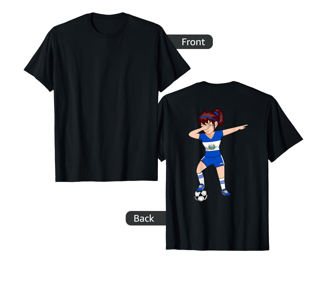 Dabbing Soccer El Salvador Jersey T-Shirt - Minimalist Print Unisex - T-Shirt, Sweatshirt, Hoodie