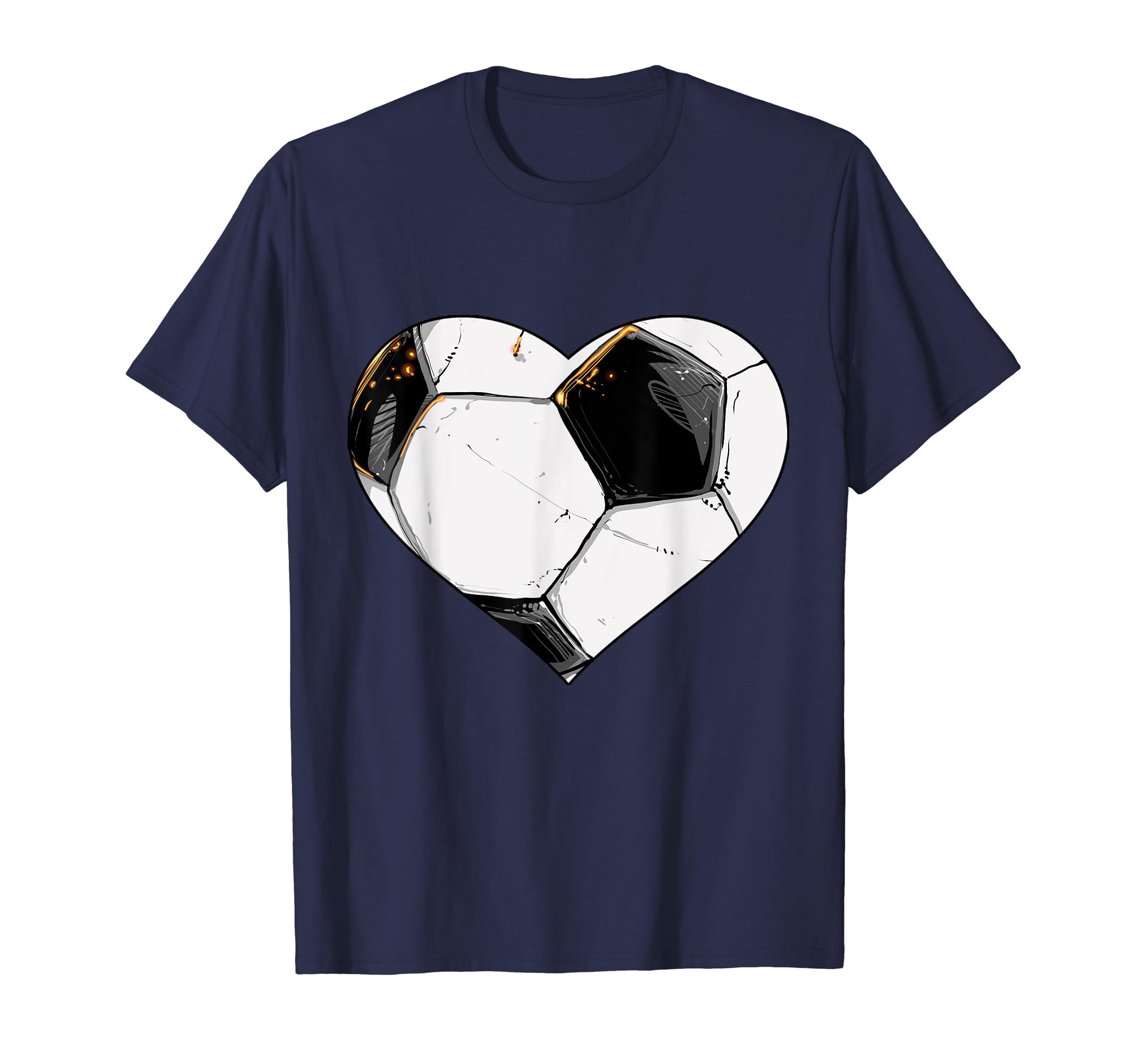 Soccer Ball Heart Love Goalie Goalkeeper T-Shirt - Graphic Print Unisex - T-Shirt, Sweatshirt, Hoodie