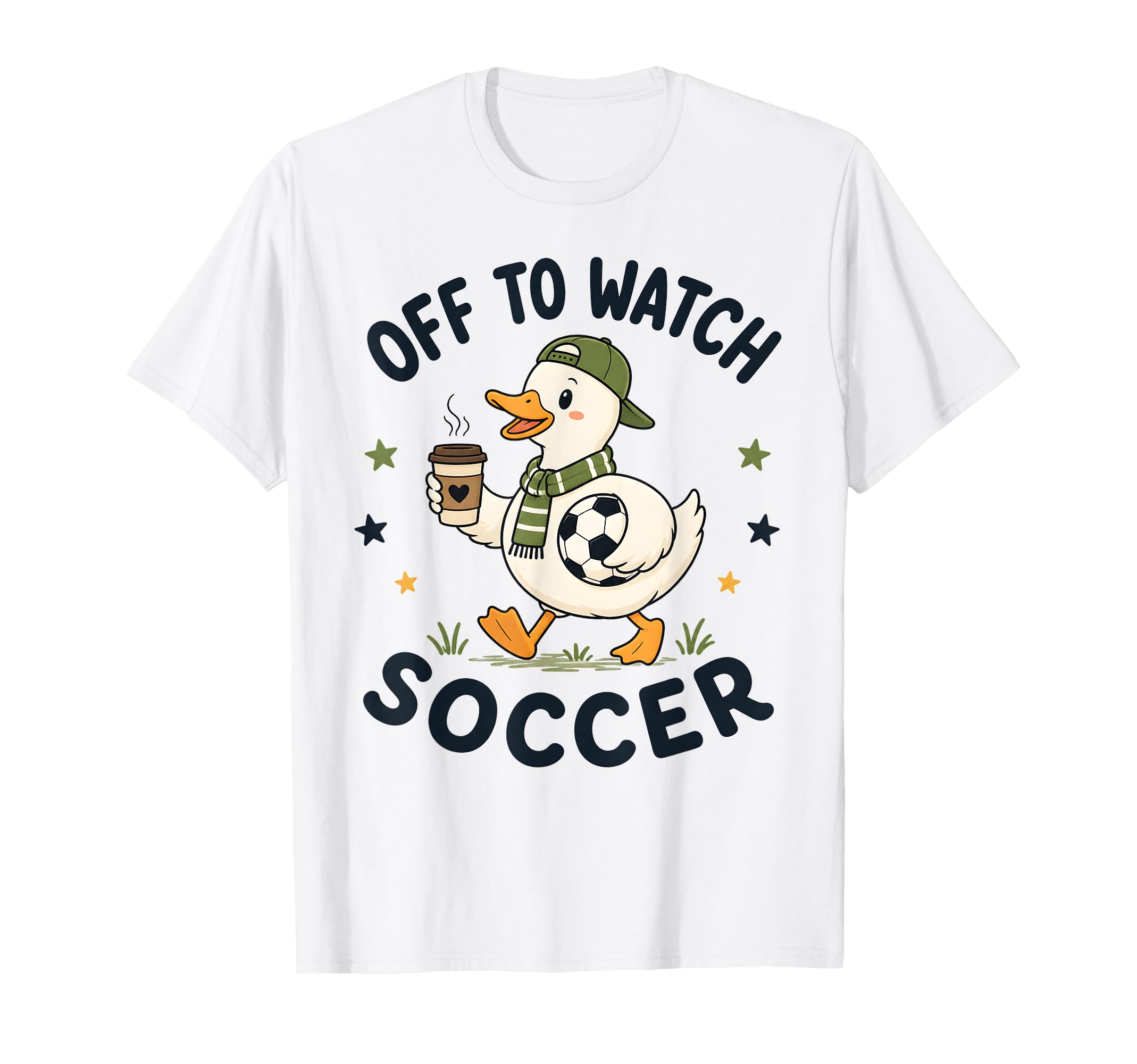 Off To Watch Soccer Mom Goose T-Shirt - Minimalist Print Men Women - T-Shirt, Sweatshirt, Hoodie