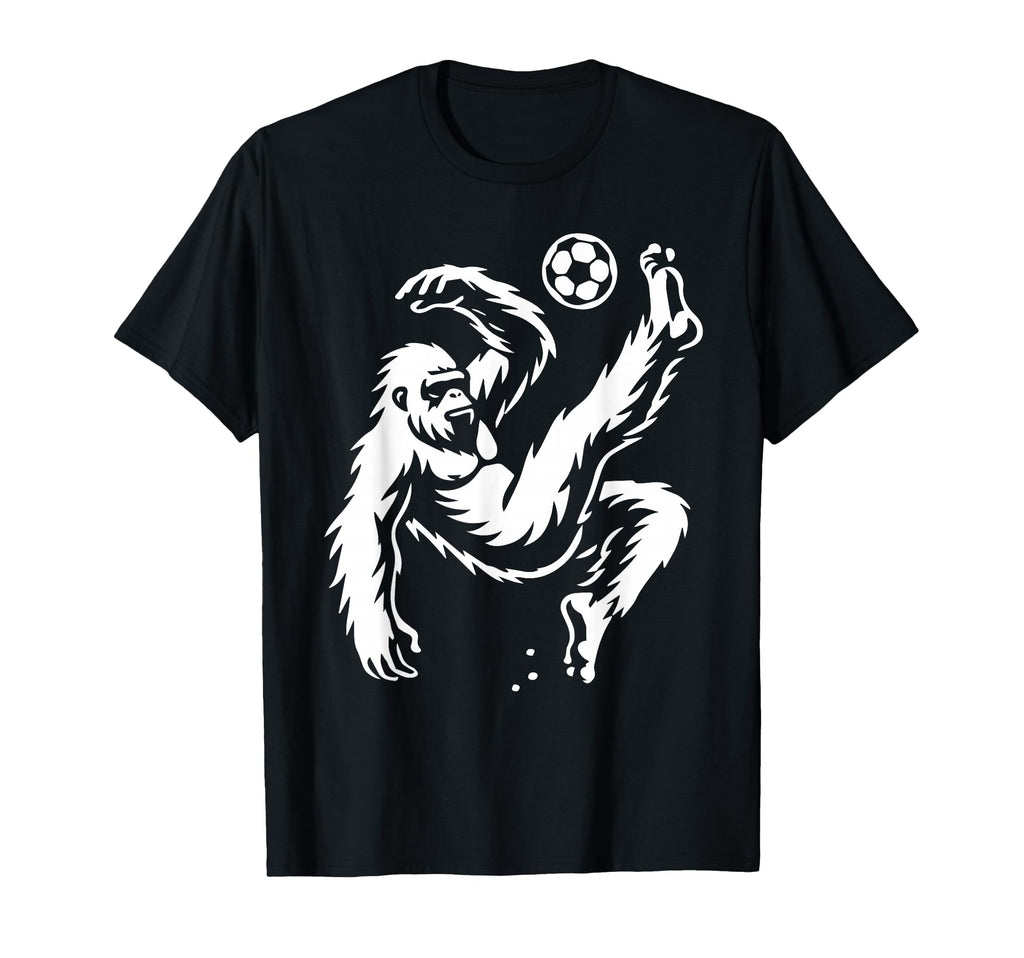 Funny Bigfoot Playing Soccer Sasquatch T-Shirt - Novelty Apparel Men Women - T-Shirt, Sweatshirt, Hoodie
