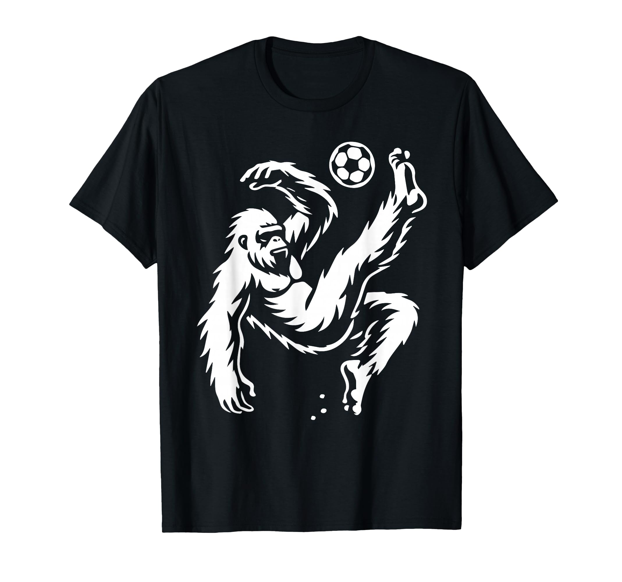 Funny Bigfoot Playing Soccer Sasquatch T-Shirt - Novelty Apparel Men Women - T-Shirt, Sweatshirt, Hoodie