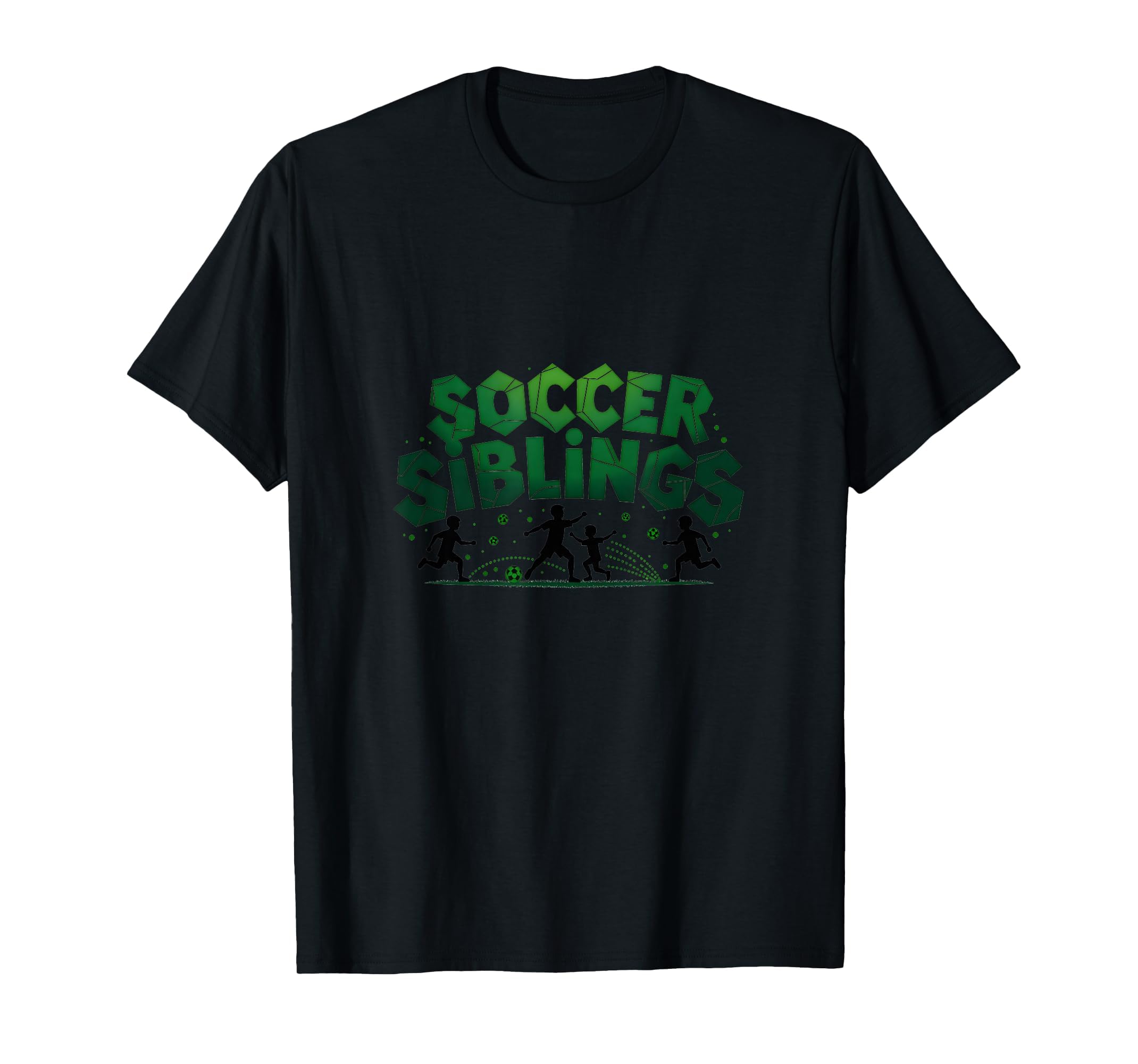 Soccer Siblings Family Teamwork Soccer T-Shirt - Graphic Print Men Women - T-Shirt, Sweatshirt, Hoodie