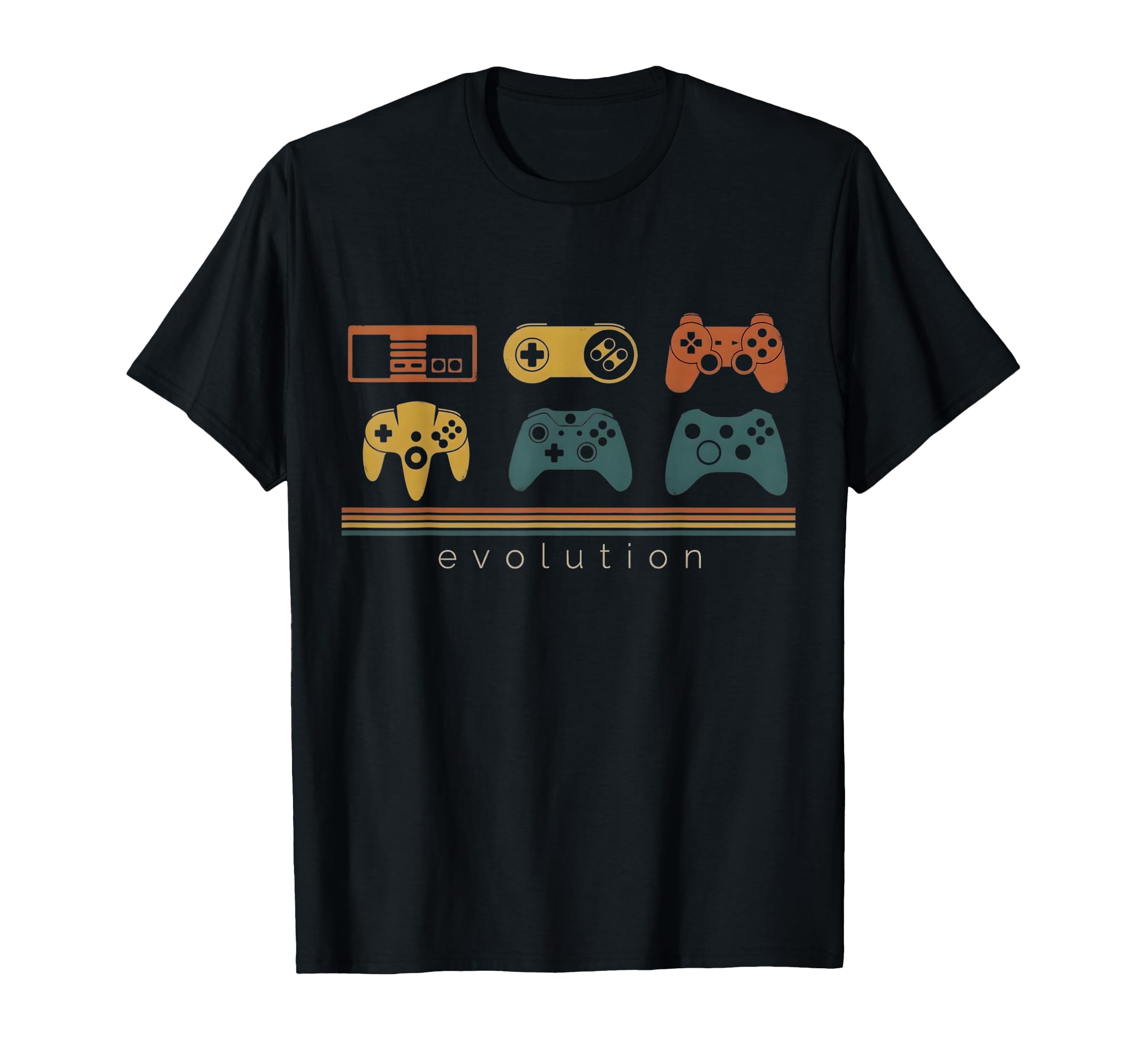 Gaming Evolution Gamers Controller T-Shirt - Custom Art Print Unisex - T-Shirt, Sweatshirt, Hoodie
