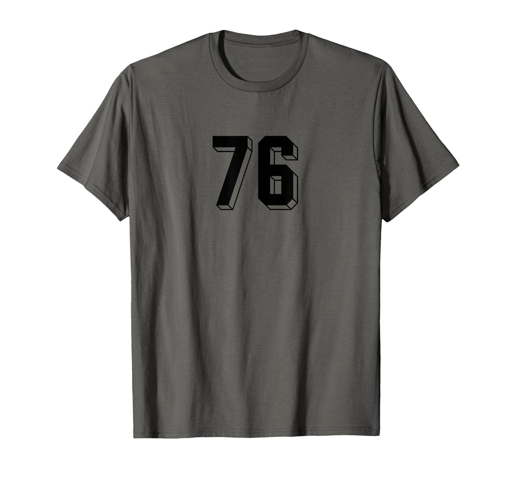 Number 76 80S 90S Soccer Team T-Shirt - Casual Everyday Wear Men Women - T-Shirt, Sweatshirt, Hoodie