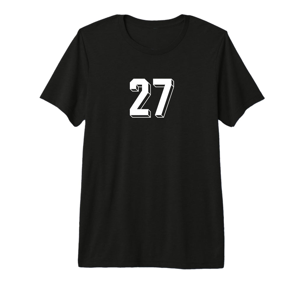 Number 27 80S 90S Soccer Team Jersey T-Shirt - Novelty Apparel Unisex - T-Shirt, Sweatshirt, Hoodie