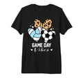 Game Day Vibes Funny Soccer Volleyball T-Shirt - Novelty Apparel Men Women - T-Shirt, Sweatshirt, Hoodie