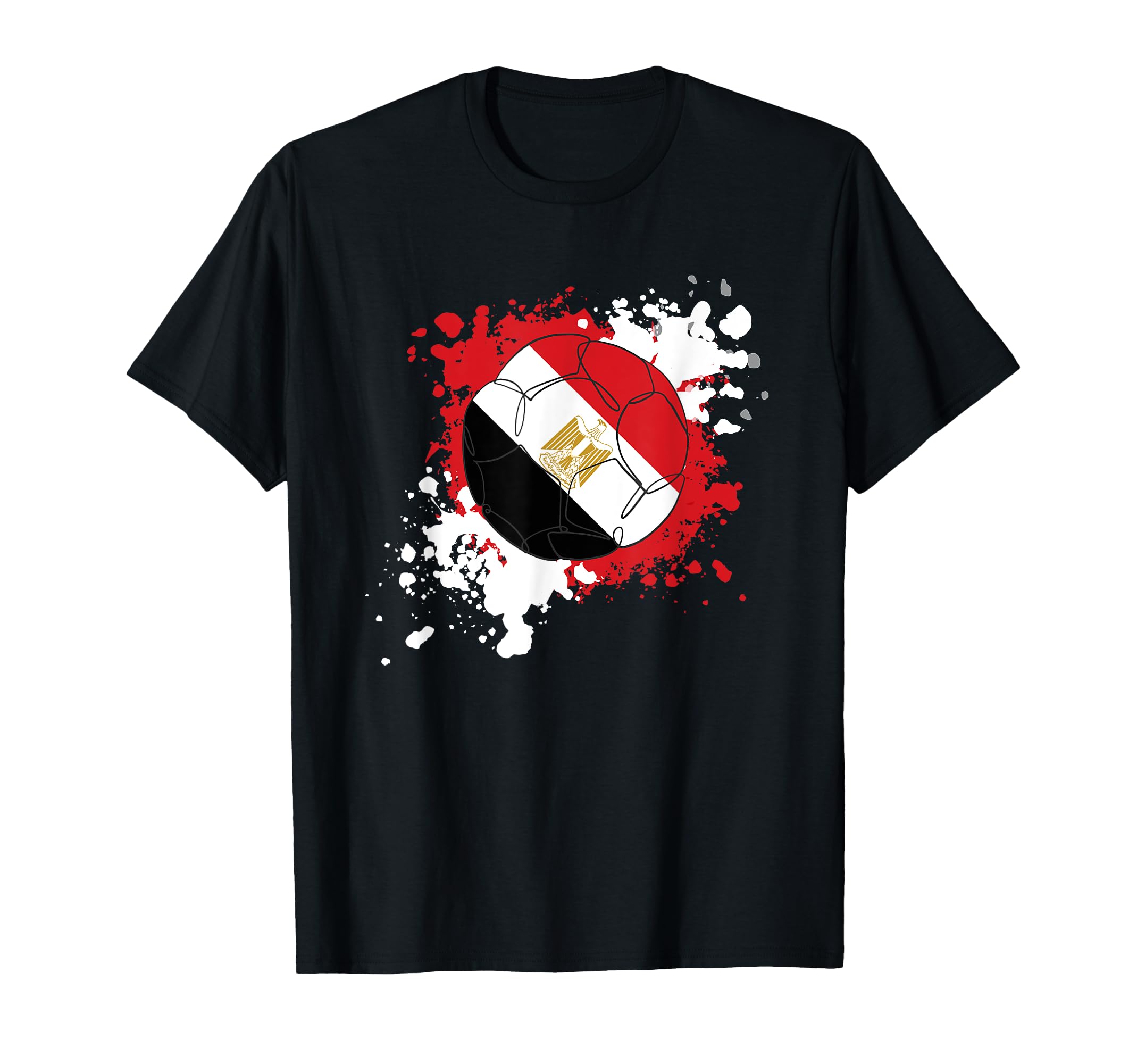 Soccer Ball Flag Egypt T-Shirt - Unique Graphic Men Women - T-Shirt, Sweatshirt, Hoodie