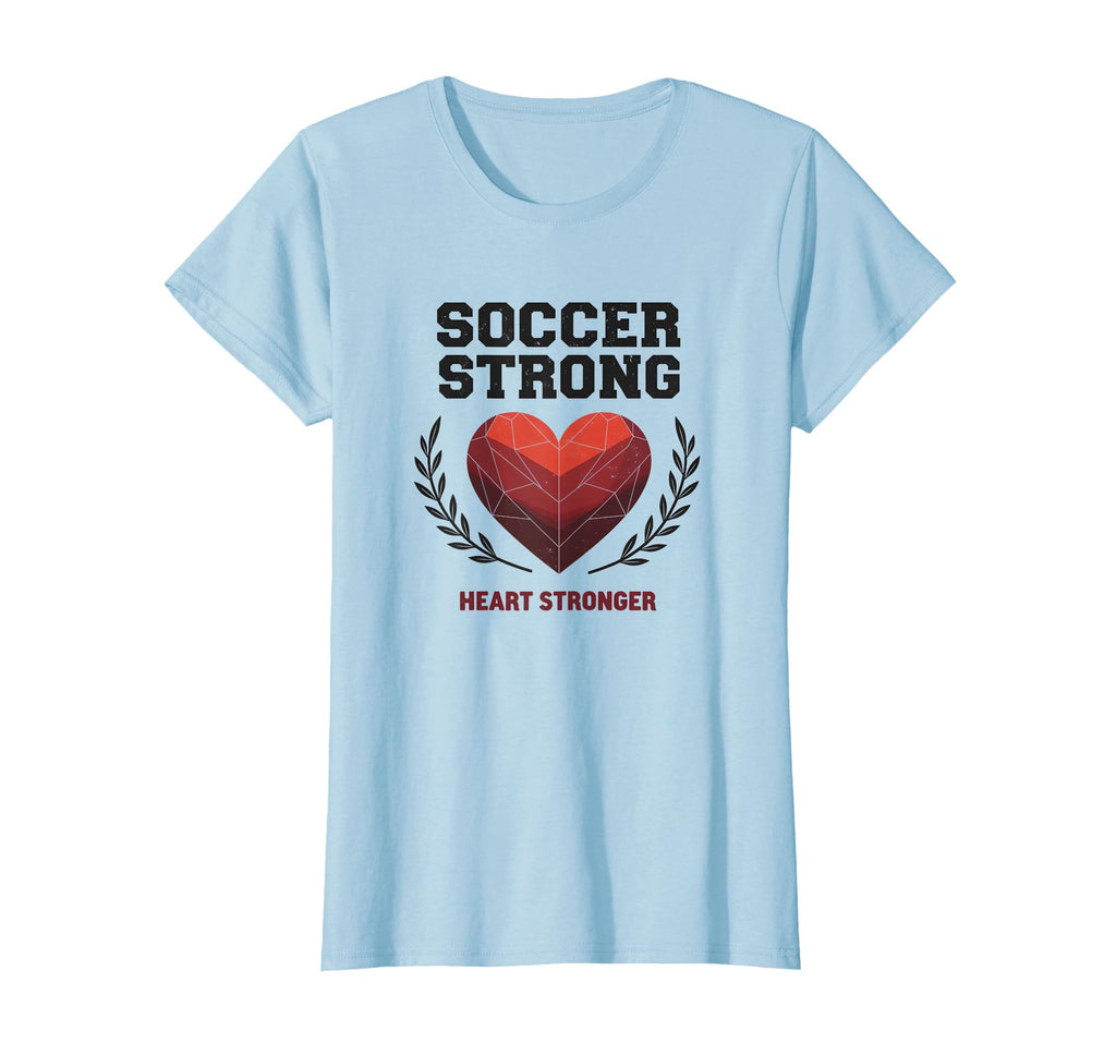 Soccer Strong Heart Stronger Athletic T-Shirt - Aesthetic Graphic Men Women - T-Shirt, Sweatshirt, Hoodie