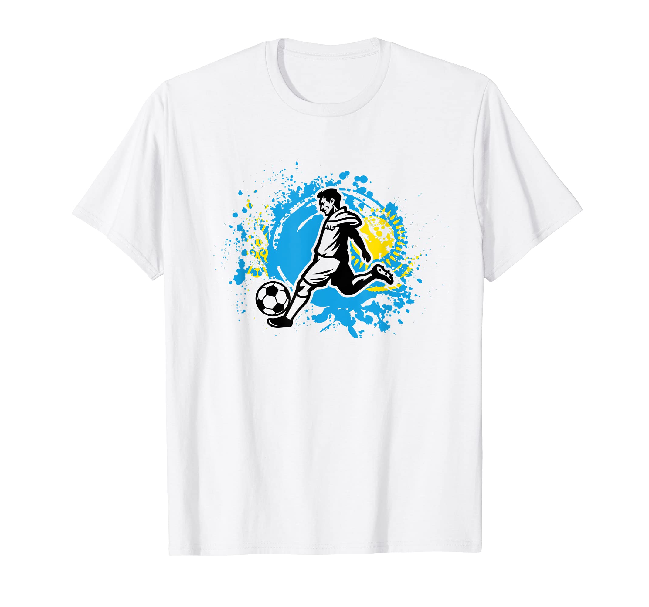 Kazakhstan Football Kazak Kazakh Soccer T-Shirt - Trendy Graphic for Adults - T-Shirt, Sweatshirt, Hoodie