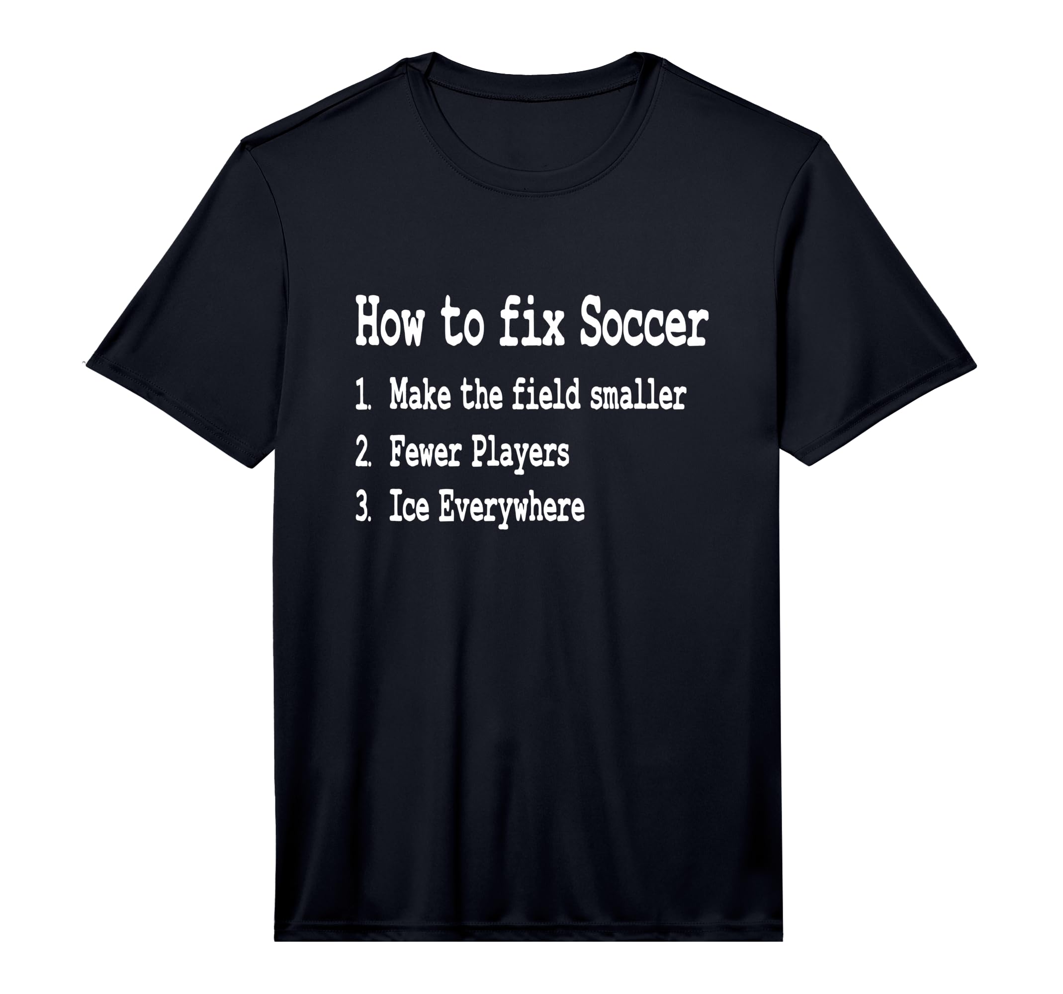Mens Funny Hockey Meme How To Fix Soccer T-Shirt - Graphic Print Men Women - T-Shirt, Sweatshirt, Hoodie