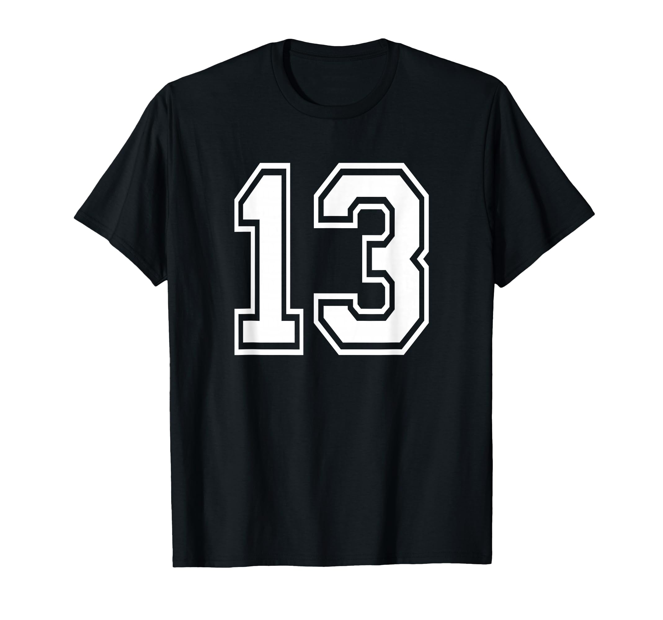 Number 13 Numbered Uniform Sports T-Shirt - Aesthetic Graphic for Adults - T-Shirt, Sweatshirt, Hoodie