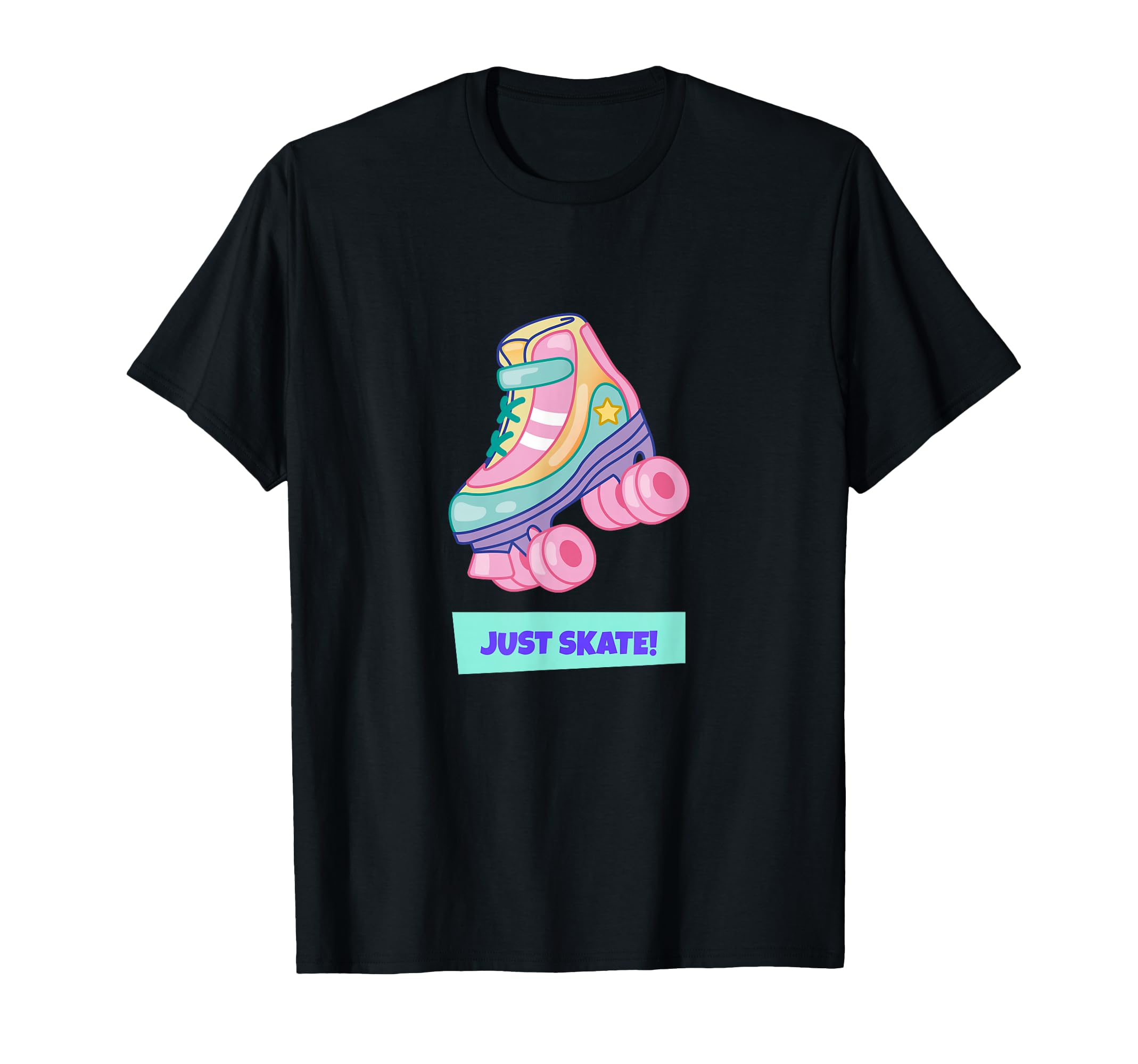 Roller Skate 90S 80S Kitsch Pastel Quad T-Shirt - Graphic Print for Adults - T-Shirt, Sweatshirt, Hoodie
