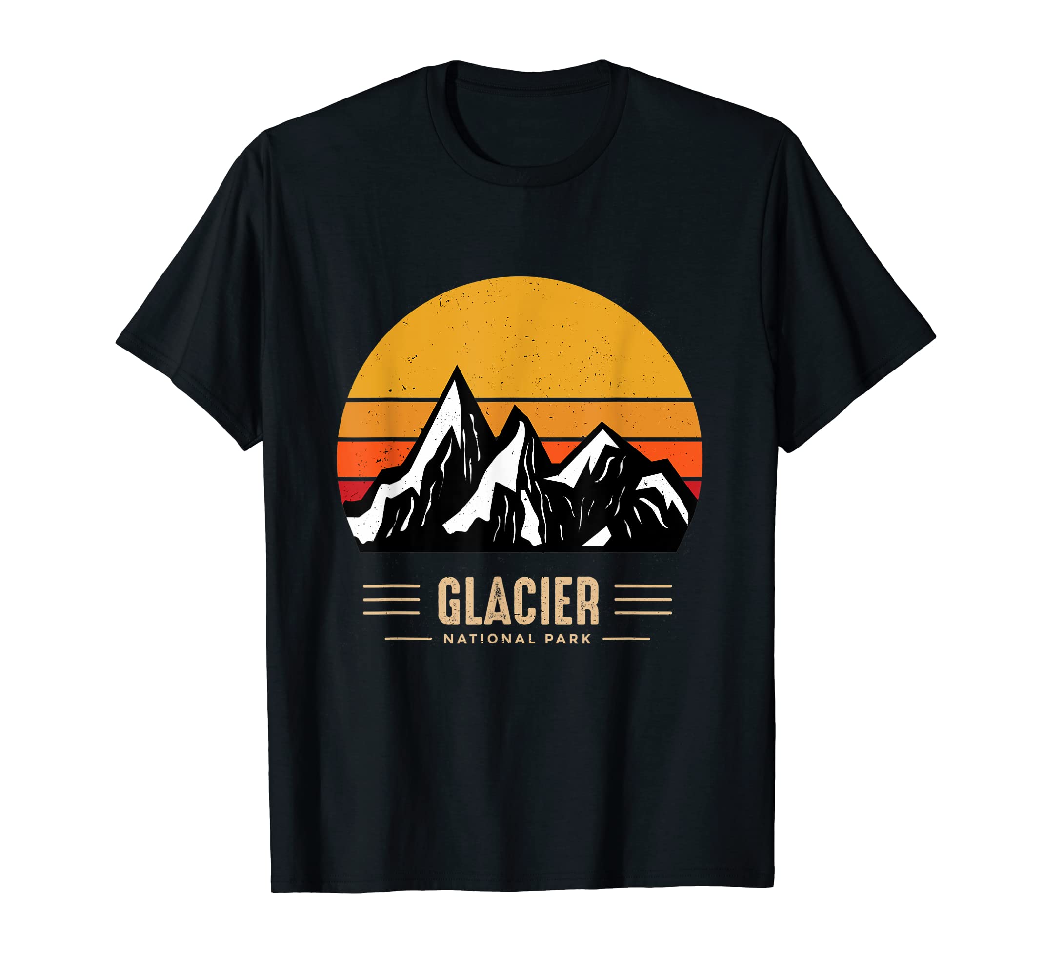 Glacier National Park Montana Outdoor T-Shirt - Trendy Graphic Men Women - T-Shirt, Sweatshirt, Hoodie