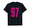 Number 97 Distressed Sport Team Player T-Shirt - Trendy Graphic Unisex - T-Shirt, Sweatshirt, Hoodie