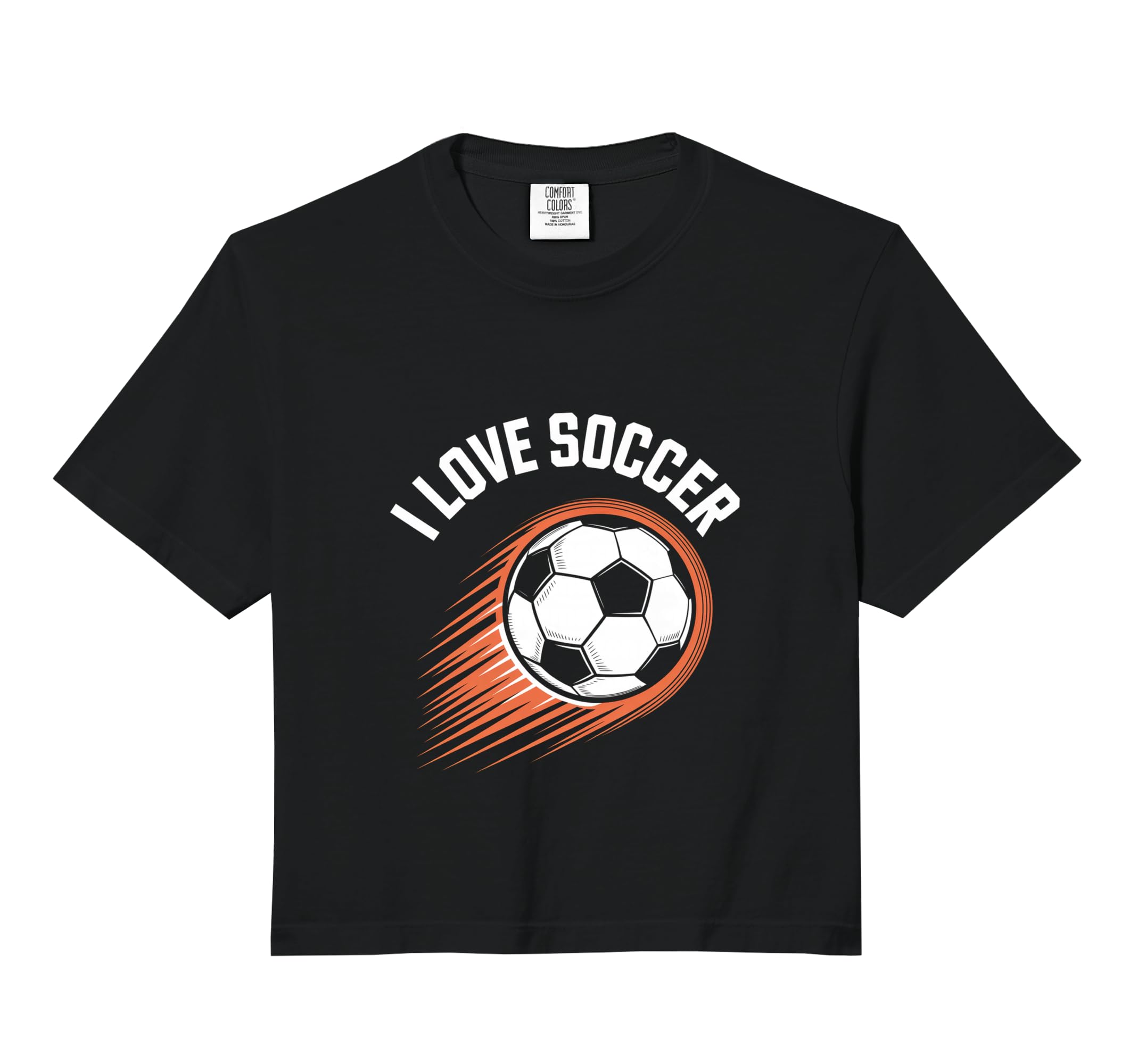 I Love Soccer Speeding Ball Comfort T-Shirt - Trendy Graphic Men Women - T-Shirt, Sweatshirt, Hoodie